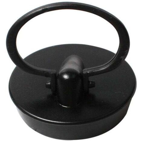 Tapón universal, juego de 2, tapón de drenaje para bañera, cocina, baño, negro, goma