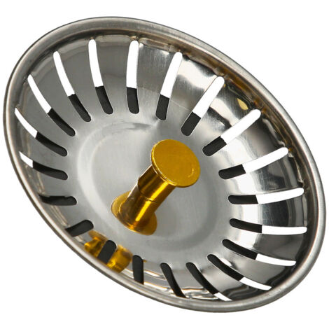 Tapon Valvula Cesta Para Fregadero Inoxidable Click Clack  Ø 8 cm.