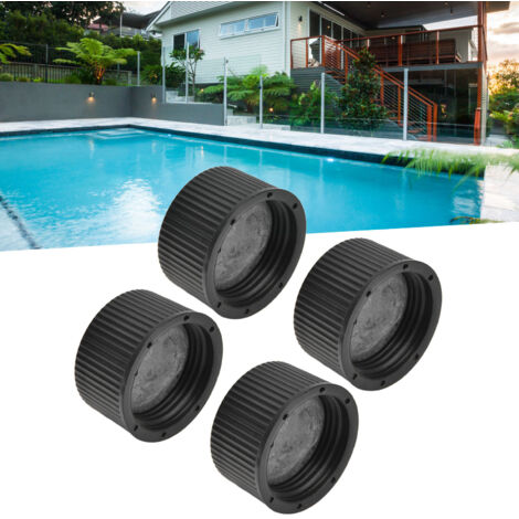 Tapón y junta de drenaje HAYWARD para filtros de arena de piscinas, plástico resistente, 33 mm, 4 piezas, alta fiabilidad y fácil instalación.