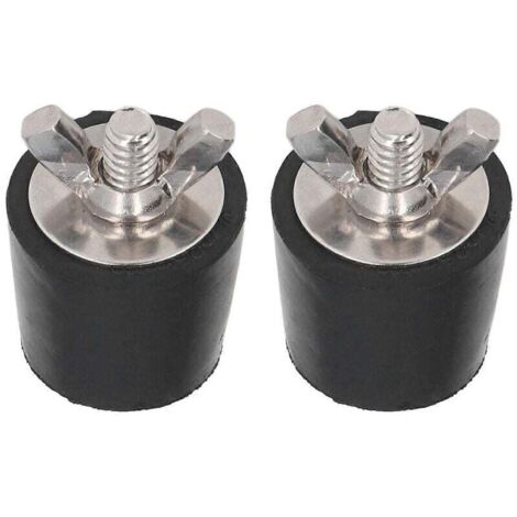 Tapones cónicos de goma para piscinas, 2 piezas, accesorios para invernaje, 25 mm
