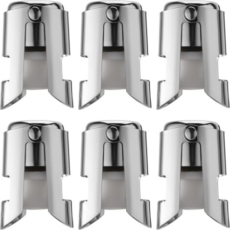 tapones de acero inoxidable para champán, botellas de vino y bebidas, selladores para uso doméstico en bares.