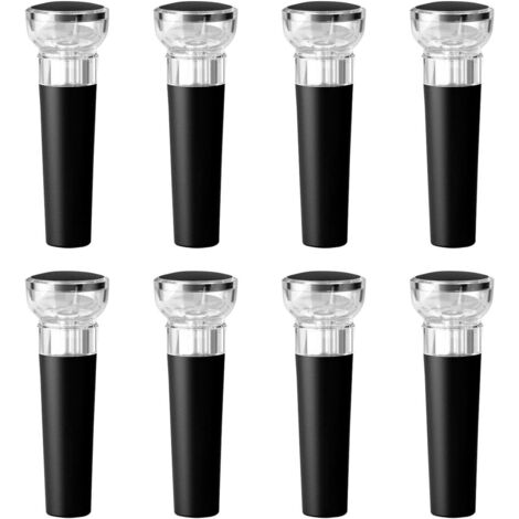 Tapones para botellas de vino (8 unidades), tapones de vacío, tapones para conservación de vino tinto, tapones para protección de vino, tapones multifuncionales