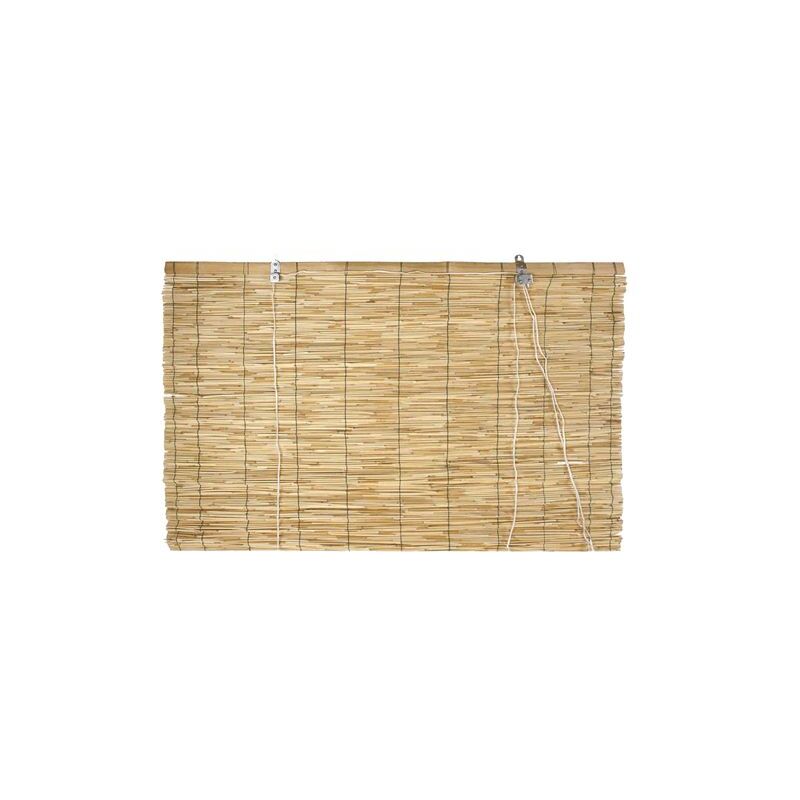 Lifeingarden - Volet roulant en bambou avec poulie 200x300 cm noue'e en nylon occultant d'ombrage