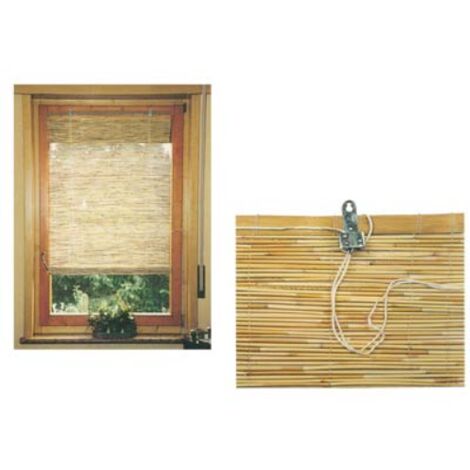 TAPPARELLA AVVOLGIBILE IN BAMBOO TENDA DA SOLE OSCURANTE CARRUCOLA  150x300cm 4F