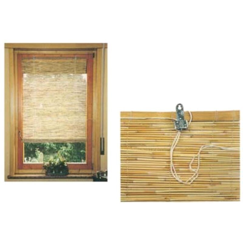 Tapparella Canne Bamboo Con Carrucole Cm 120 H.Cm 260 - 1 Pz