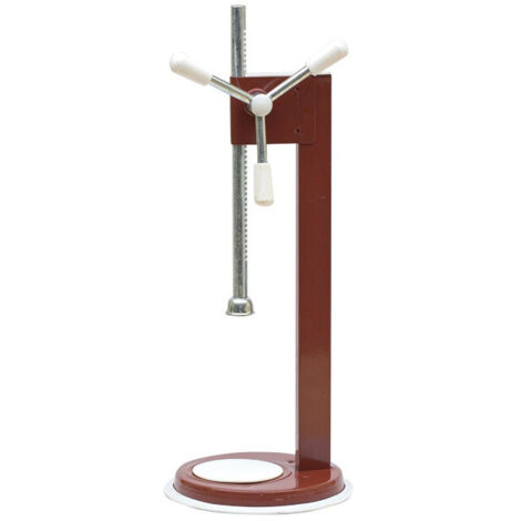 TAPPATRICE MANUALE A RUOTA TURABOTTIGLIE A CREMAGLIERA PER TAPPI CORONA mm.26