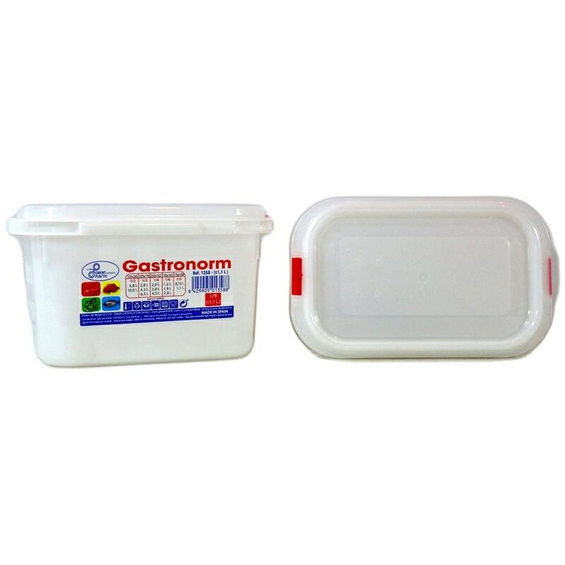 

Great Plastic - Tapper rectangular con capacidad de 1,1 litros