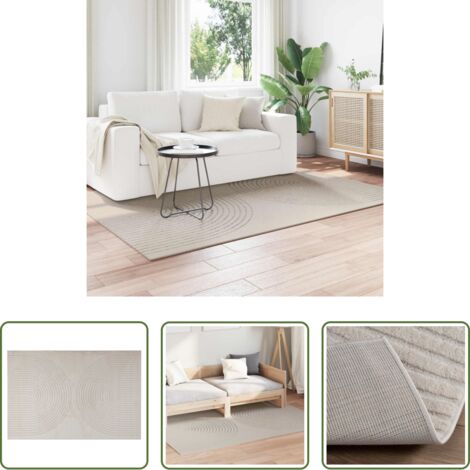 Tappeti antiscivolo -  Tappeti per area GALATI Crema 200 x 140 cm Poliestere