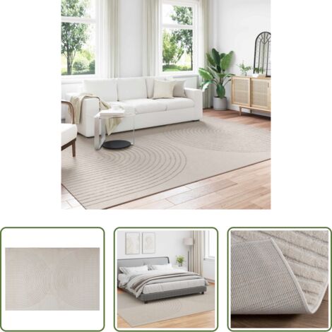 Tappeti antiscivolo -  Tappeti per area GALATI Crema 280 x 200 cm Poliestere