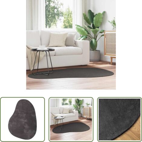 Tappeti in poliestere -  Tappeti per area HUARTE Antracite 120 x 170 cm Poliestere