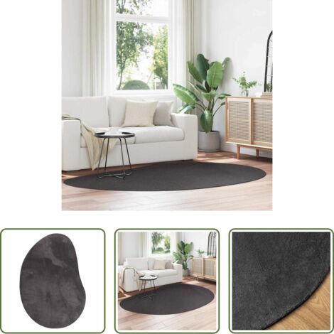 Tappeti in poliestere -  Tappeti per area HUARTE Antracite 160 x 230 cm Poliestere