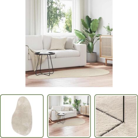 Tappeti in poliestere -  Tappeti per area HUARTE Beige 100 x 200 cm Poliestere