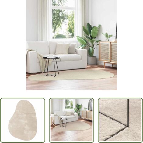 Tappeti in poliestere -  Tappeti per area HUARTE Beige 160 x 230 cm Poliestere
