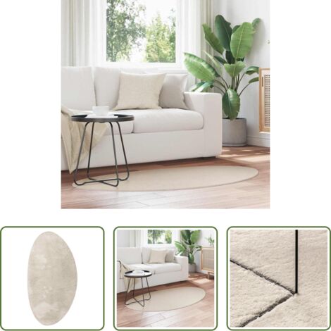 Tappeti in poliestere -  Tappeti per area HUARTE Beige 80 x 150 cm Poliestere