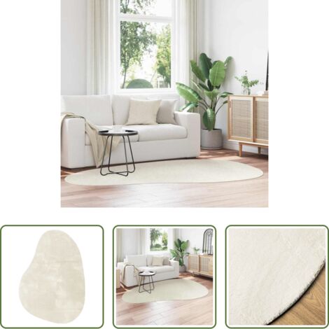 Tappeti in poliestere -  Tappeti per area HUARTE Crema 160 x 230 cm Poliestere