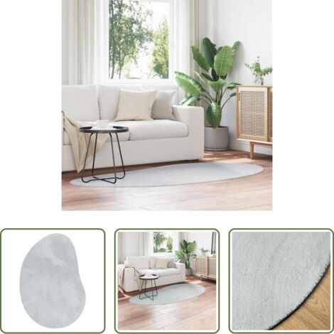Tappeti in poliestere -  Tappeti per area HUARTE Grigio 100 x 200 cm Poliestere