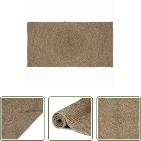 Tappeti moderni -  Tappeti per area Rettangolare Grigio 80 x 150 cm Juta