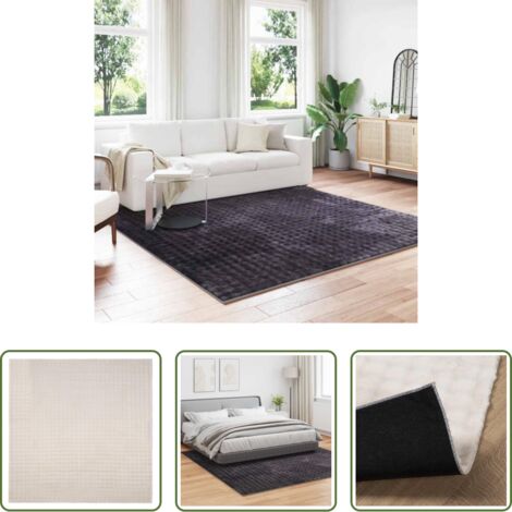 Tappeti per corridoi -  Tappeti per area Quadrato SIROLO Beige 200 x 200 cm Poliestere