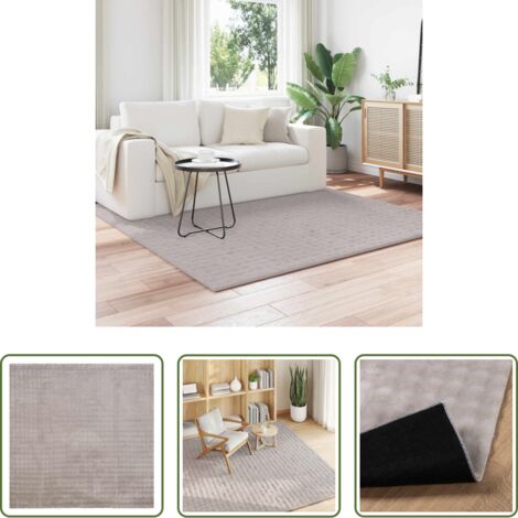 Tappeti per corridoi -  Tappeti per area Quadrato SIROLO Sabbia 200 x 200 cm Poliestere