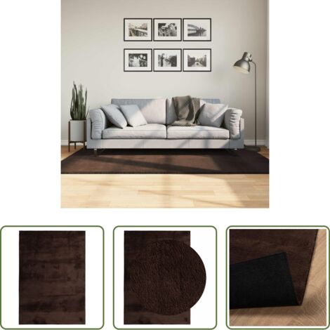 Tappeti per esterni -  Tappeti per area HUARTE Marrone 170 x 120 cm Poliestere