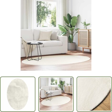 Tappeti per soggiorno - Tappeti per area Ovale HUARTE Crema 140 x 200 cm