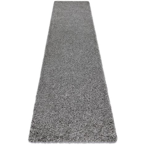Tappeti, tappeti passatoie SOFFI shaggy 5cm grigio - per il soggiorno, la cucina, il corridoio gray 60x200 cm