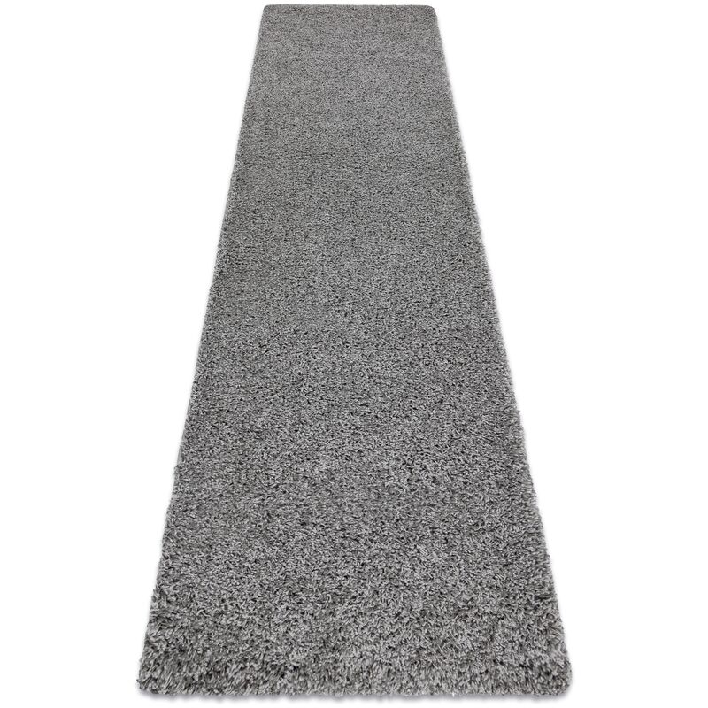 Image of Tappetii passatoie soffi shaggy 5cm grigio - per il soggiorno, la cucina, il corridoio grey 70x250 cm