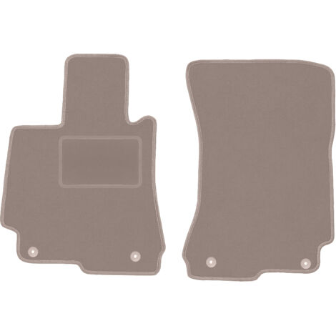 Tappetini anteriori beige per: Mercedes W221 Classe S Berlina corta (2005-2013)