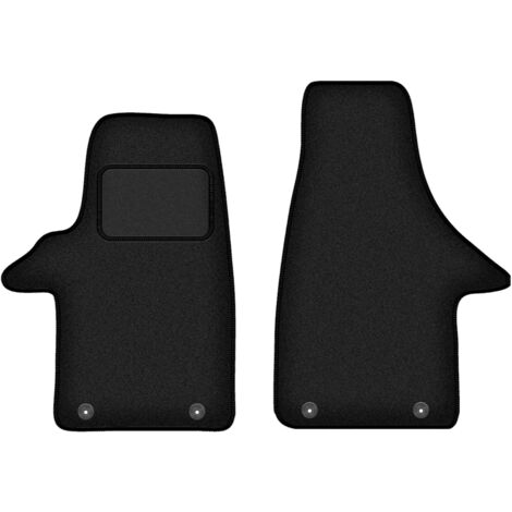Tappetini anteriori per: furgone VW Transporter T5, 2 file (2003-2015) nero