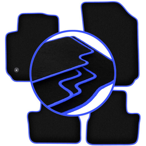 Tappetini auto CARLUX-BLUE per: Citroen C4 Cactus crossover (2014-2018)