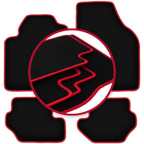 Tappetini auto CARLUX-RED per: Ford Fiesta MK3 hatchback (1989-1996)