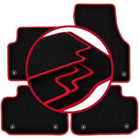 Tappetini auto CARLUX-RED per: Land Rover Discovery Sport SUV (2014-)