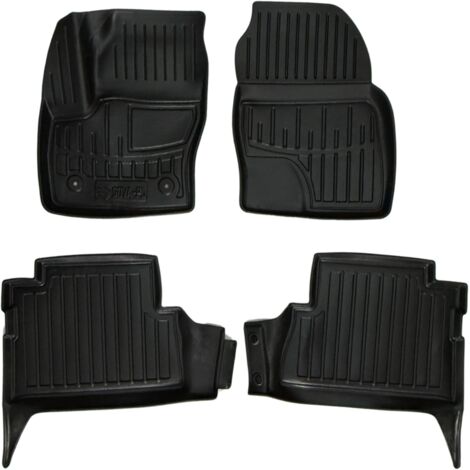 Tappetini auto Ford C-Max II 2010-2019 eccetto versione ibrida, distanza tra i centri dei fermi +-24,5 cm