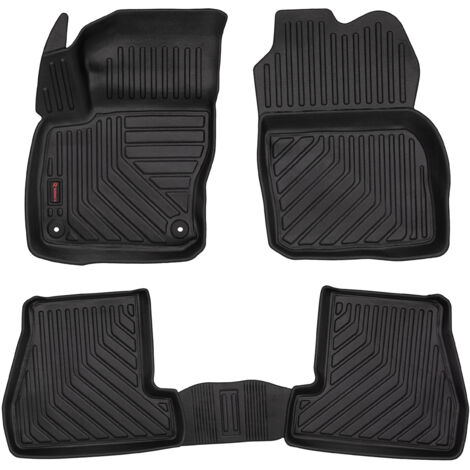Tappetini auto in gomma 3D per: Ford Focus MK3 (berlina, station wagon, 2010-2018) - cerchio da 5 cm