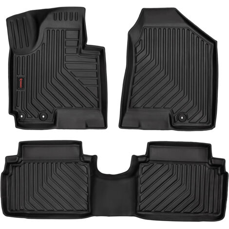 WeatherTech Tappetini Auto Universali Ritagliabili - Gomma TPE, Set Di 4, Nero, Garanzia A Vita