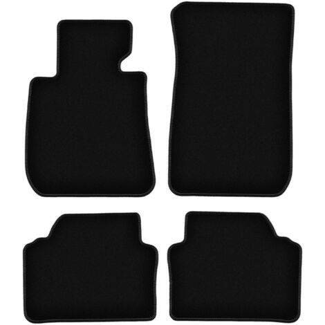 Tappetini BASIC in velluto nero per: BMW 3 E91 station wagon, touring (2004-2011)