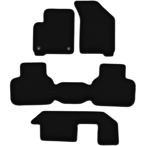 Tappetini BASIC in velluto nero per: Fiat Freemont 7 posti (2011-2016)