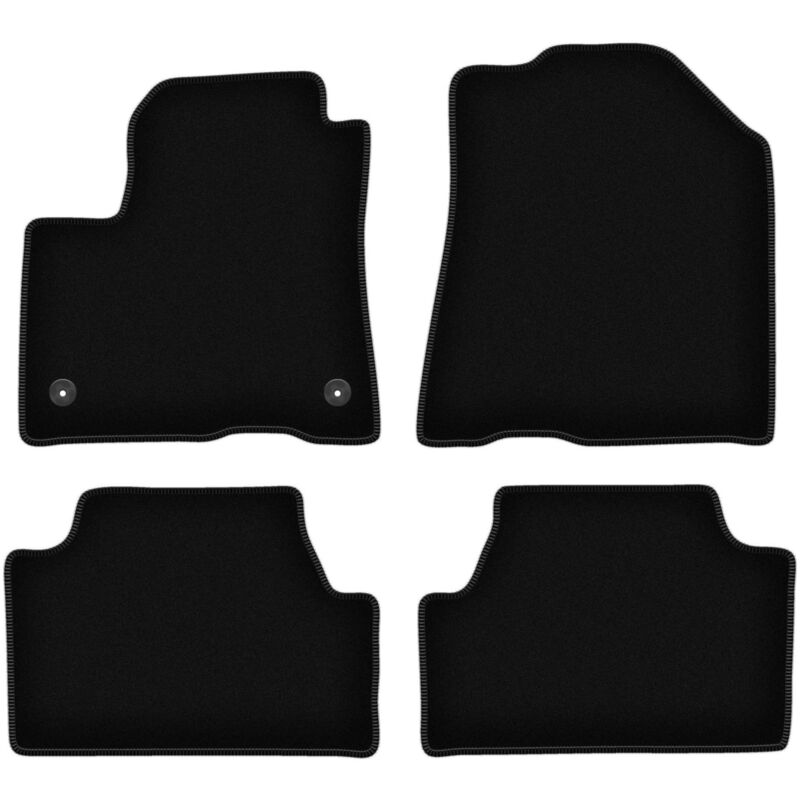 Image of Tappetini BASIC in velluto nero per: Kia e-Soul II / Soul EV hatchback (2020-)