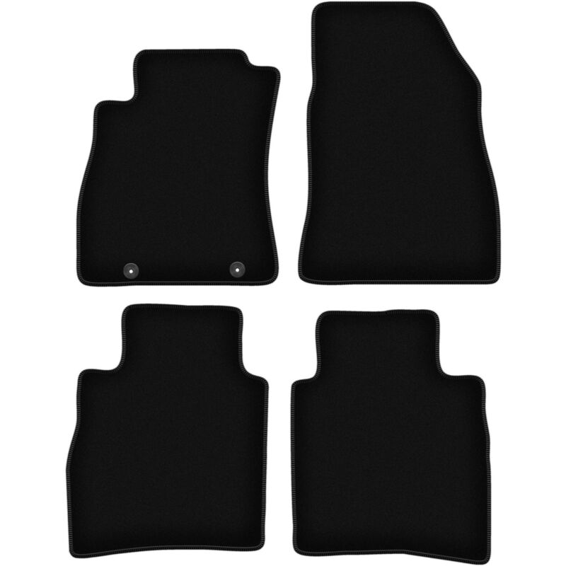 Image of Tappetini BASIC in velluto nero per: Nissan Pulsar C13 hatchback (2014-)