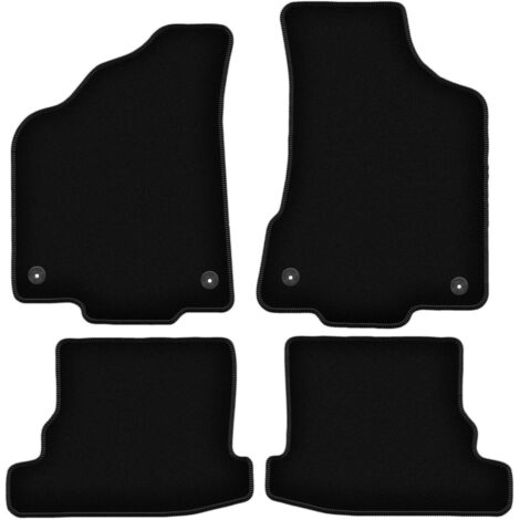 Tappetini BASIC in velluto nero per: Volkswagen Polo III 6N hatchback, berlina, classica (1994-1999)