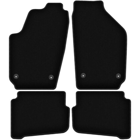 Tappetini BASIC in velluto nero per: Volkswagen Polo IV 9N hatchback (2001-2009)
