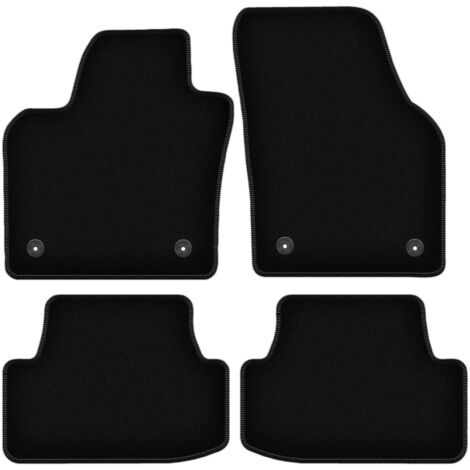 Tappetini BASIC in velluto nero per: Volkswagen Polo VI hatchback (2017-)
