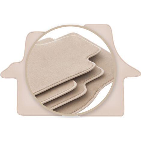 Tappetini beige PREMIUM per: furgone Volkswagen Transporter T5 Multivan 2005-2015
