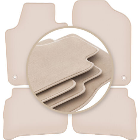 Tappetini beige PREMIUM per: Volkswagen Polo V hatchback 2009-2017