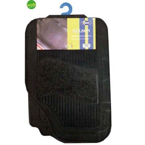 Tappetini da auto lubex gomma/moquette pz.4
