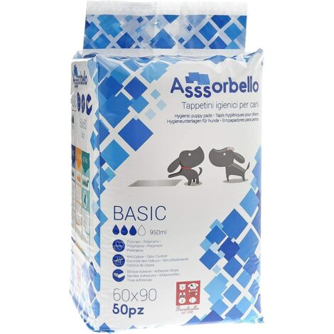 TAPPETINI IGIENICI 'ASSSORBELLO' BASIC 60X90