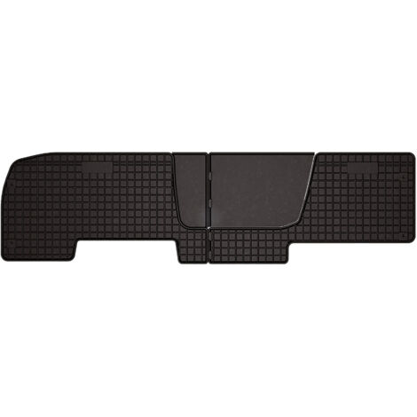 Tappetini in gomma per auto per: Opel Vivaro II furgone per consegne 2a fila (2014-2019) - neri, su misura