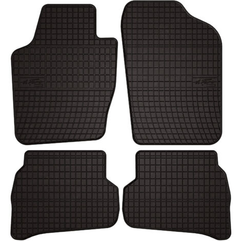 Tappetini in gomma per auto per: Volkswagen Polo V hatchback (2009-2017) - neri, su misura