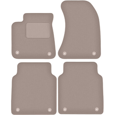 Tappetini in velluto beige per: Audi A8 D4 LONG (2010-2017)