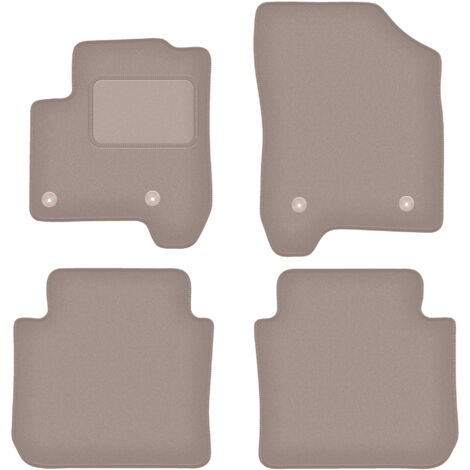 Tappetini in velluto beige per: Citroen C3 Picasso minivan (2008-2017)